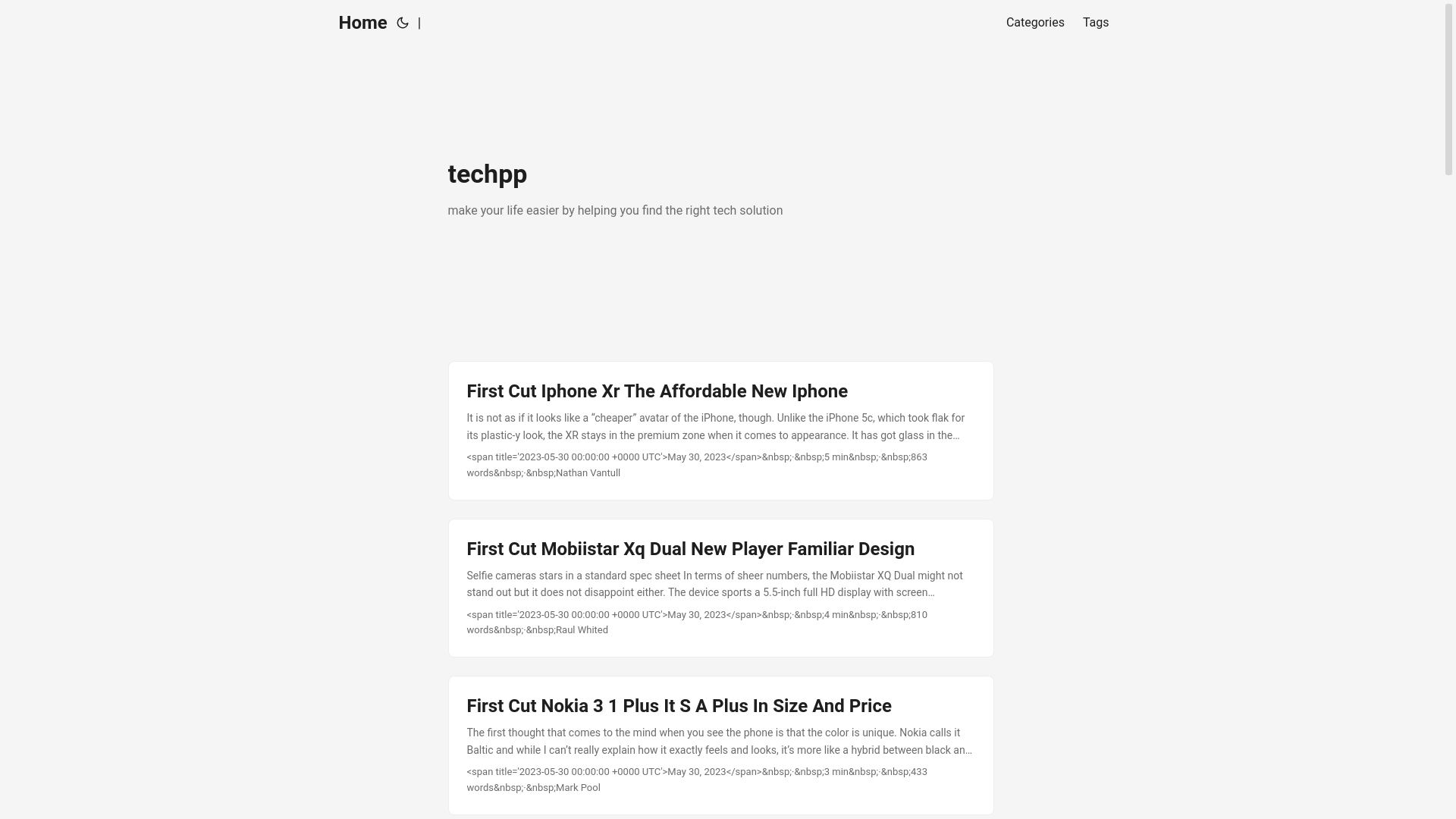 website screenshot of https://techpp25.pages.dev/