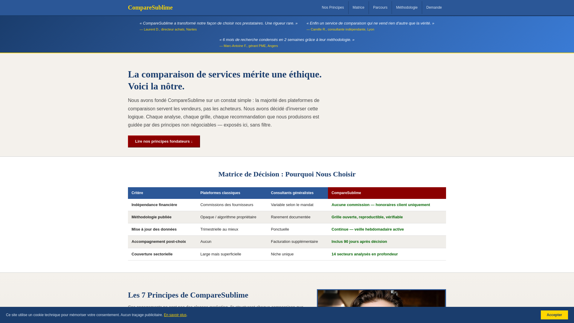 website screenshot of https://comparesublime.click/