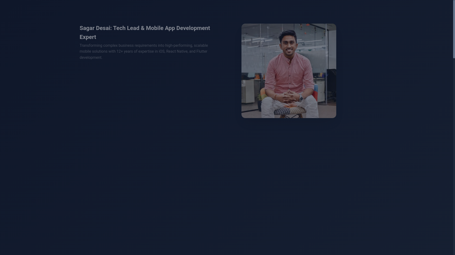 website screenshot of https://sagar-desai-website.pages.dev/