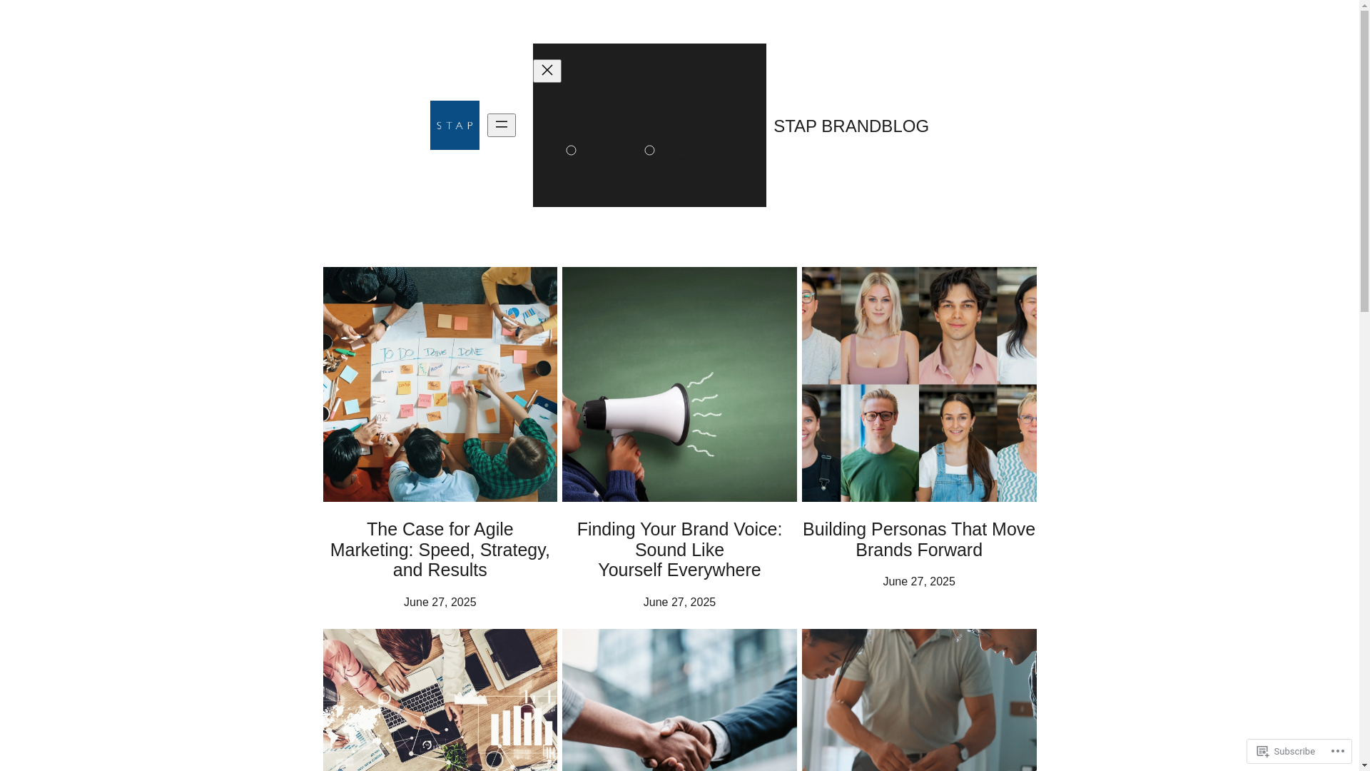 website screenshot of https://stapbrandblog.com/