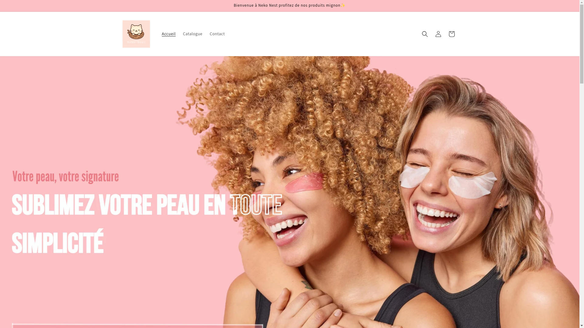 website screenshot of https://nekonest.fr/