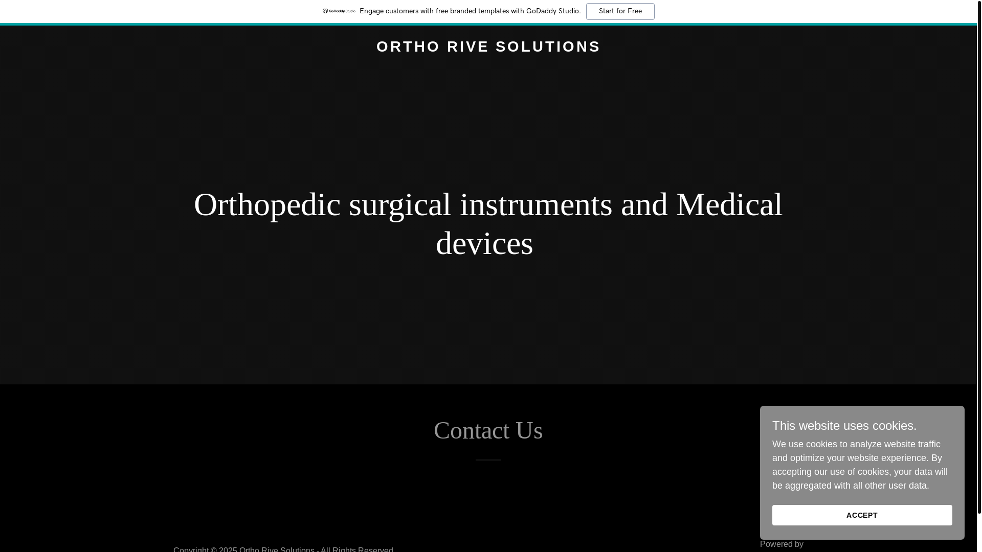 website screenshot of https://orthorivesolutions.co.in/
