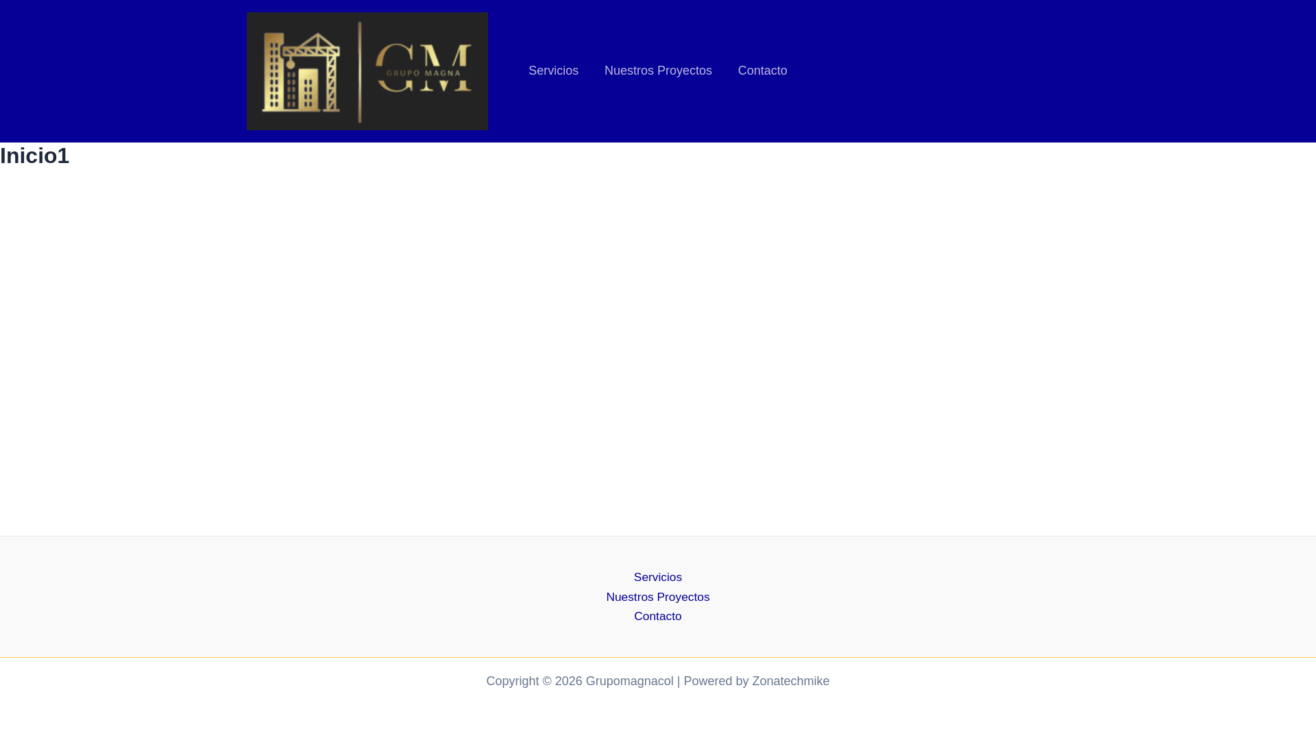 website screenshot of https://grupomagnacol.com/