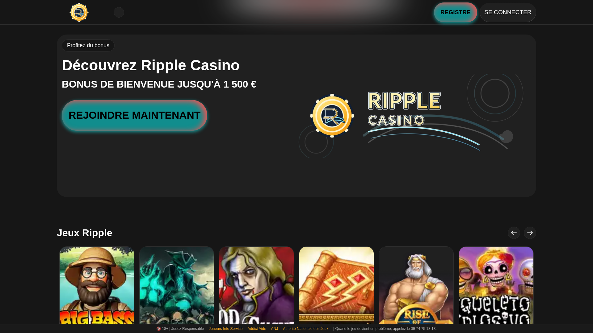website screenshot of https://ripple-casino-fr.pages.dev/