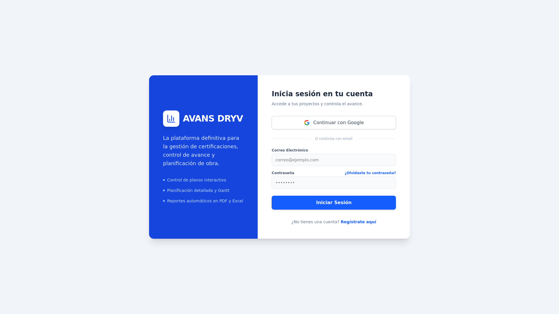 website screenshot of https://avansdryv.com/