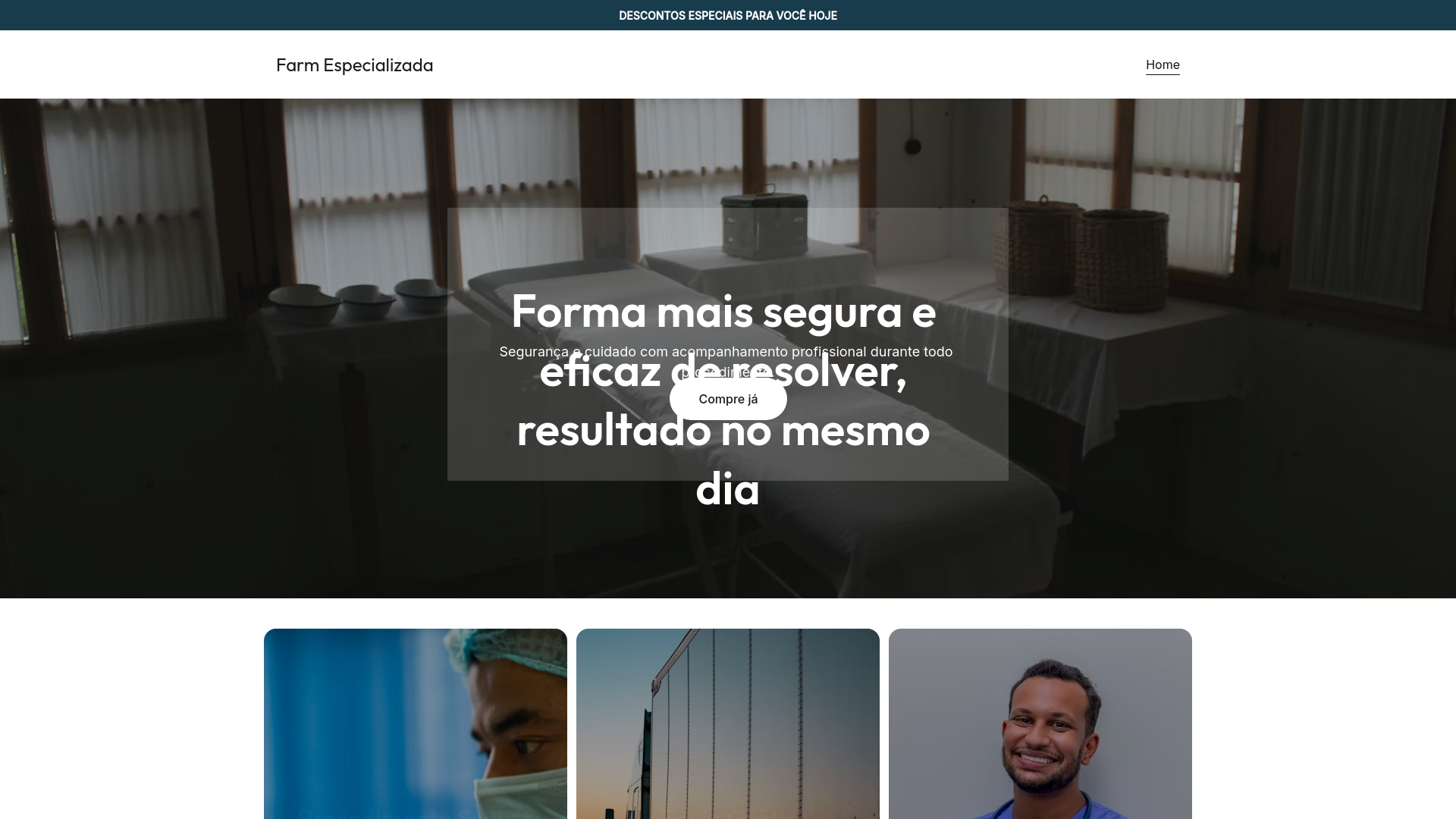 website screenshot of https://farmtechespecializada2025.shop