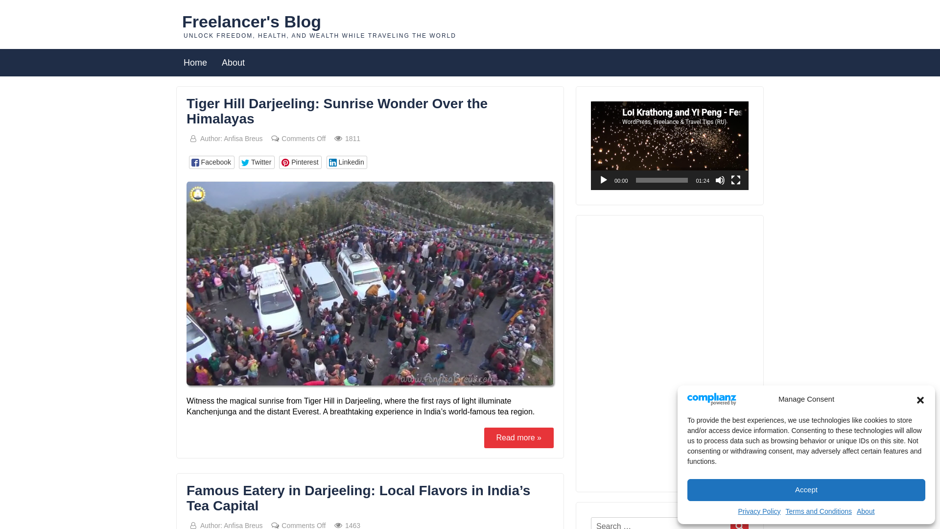 website screenshot of https://anfisalife.com/