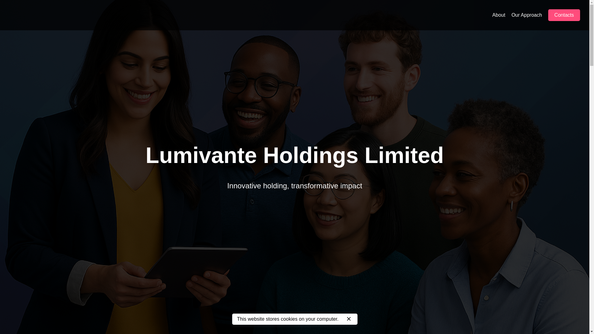 website screenshot of https://lumivante-holdings.biz/