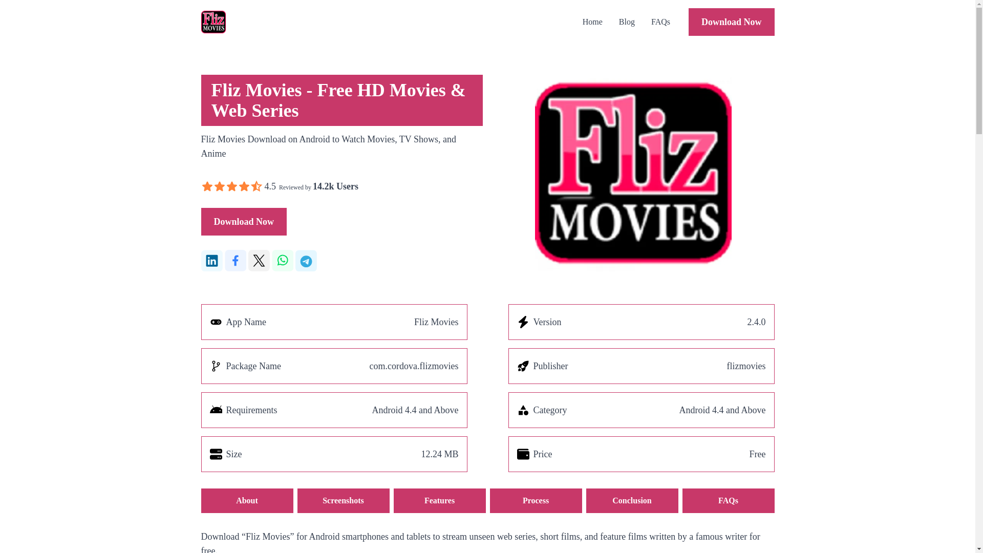 website screenshot of https://fliz-movies.pages.dev/