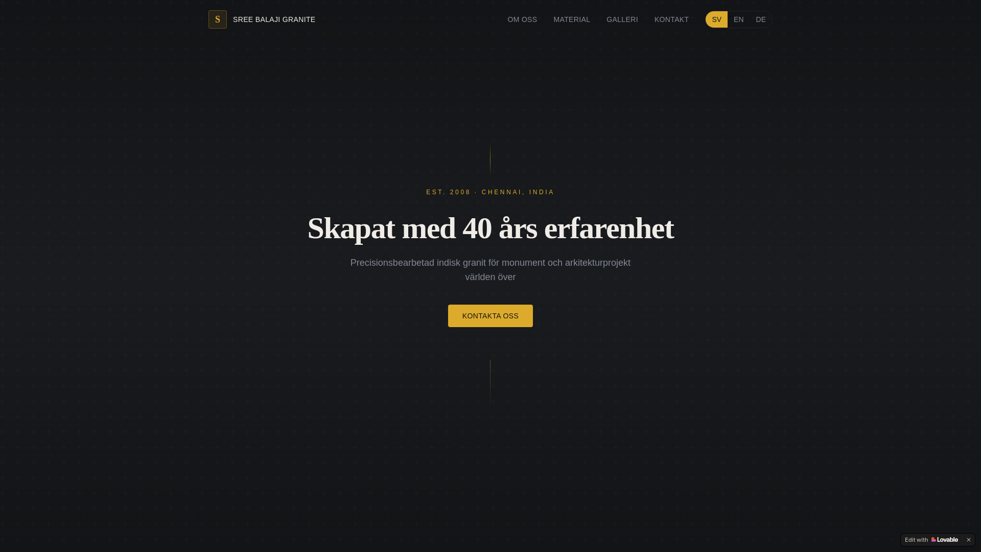 website screenshot of https://sree-balaji-granite.com/