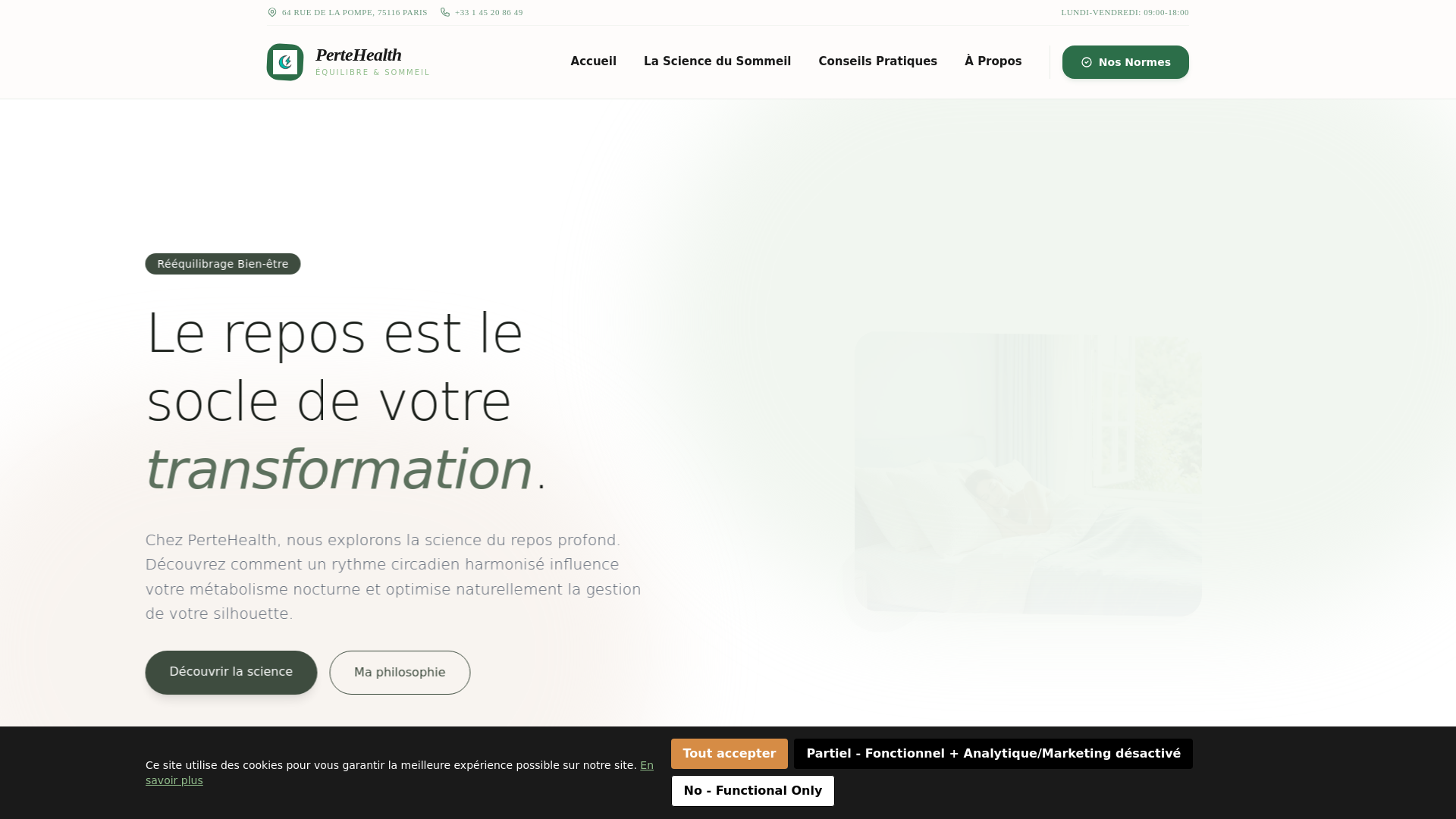 website screenshot of https://pertehealthinfoac.info/