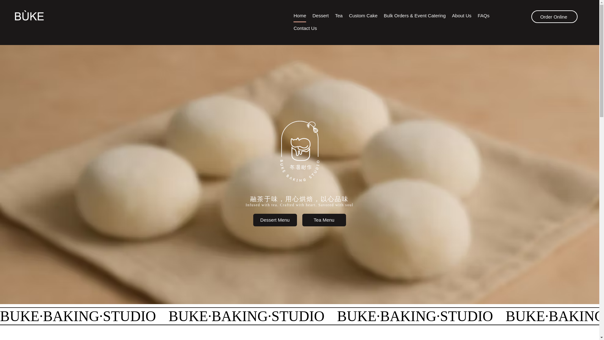 website screenshot of https://bukebaking.com/