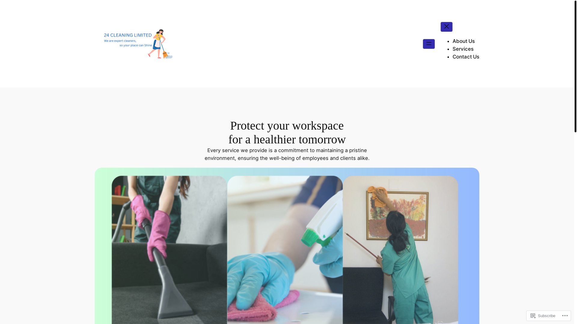 website screenshot of https://24cleaningltd.com/