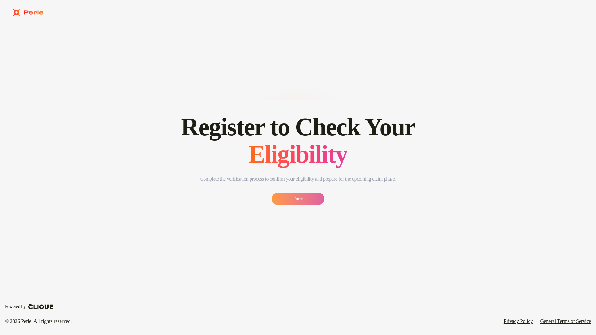 website screenshot of https://perle.network