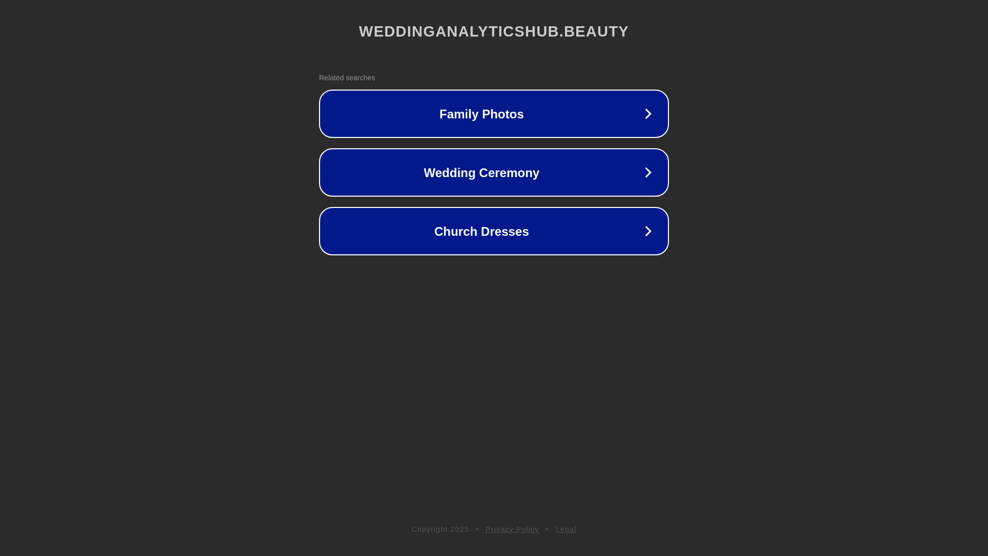 website screenshot of https://weddinganalyticshub.beauty/