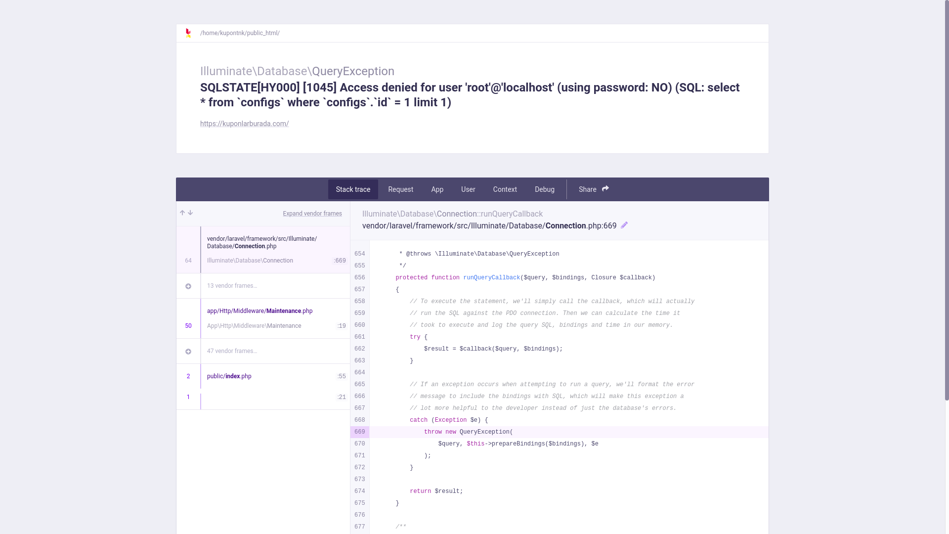 website screenshot of https://kuponlarburada.com/