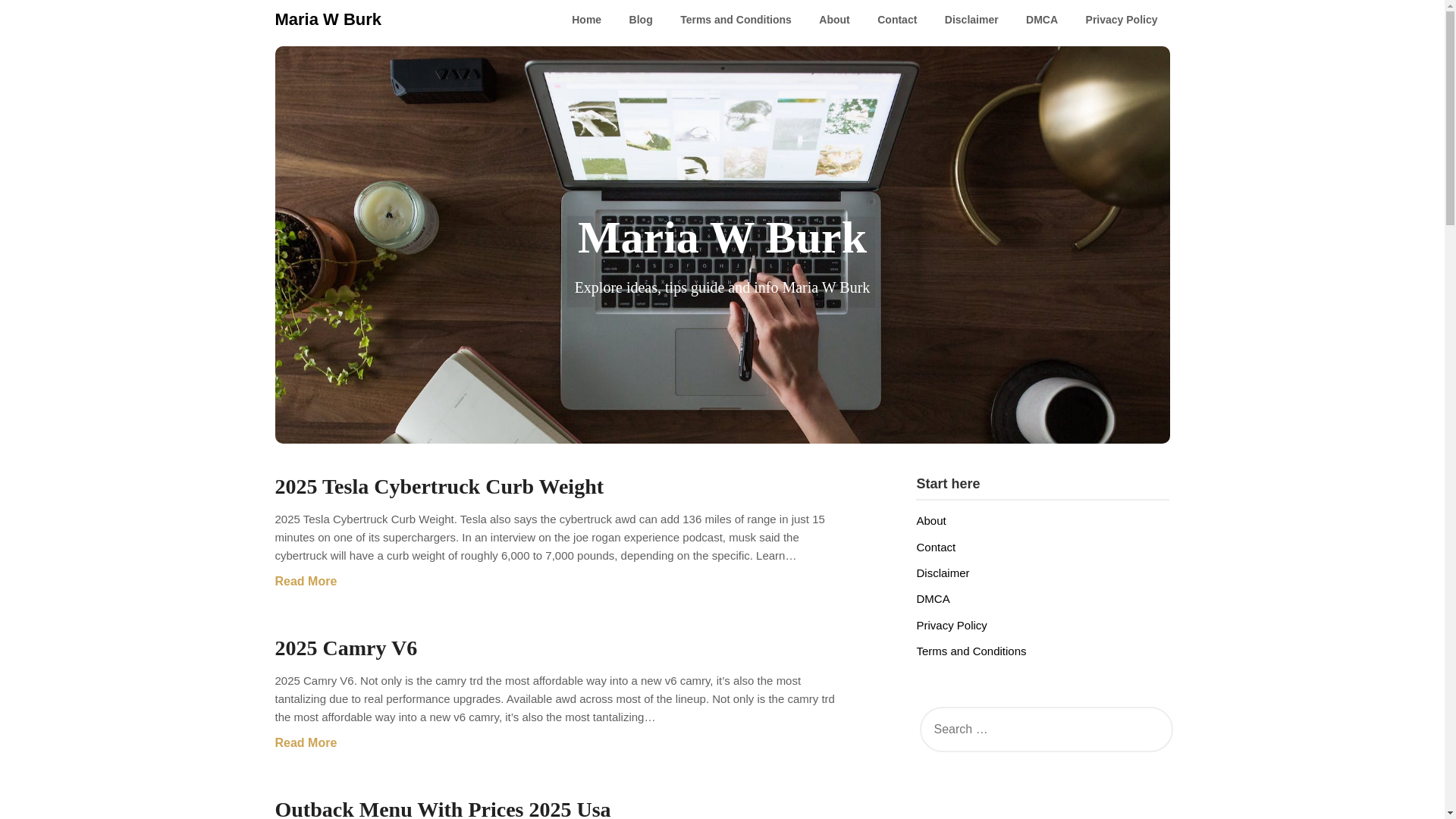 website screenshot of https://mariawburko.pages.dev/