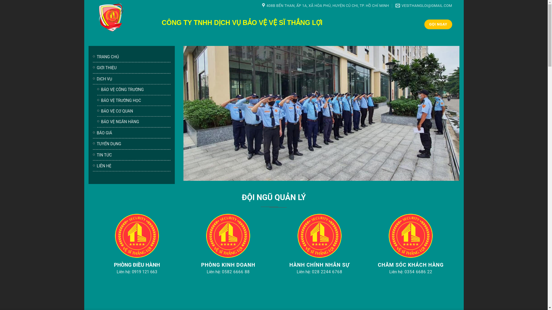 website screenshot of https://dongthapsecurity.com/