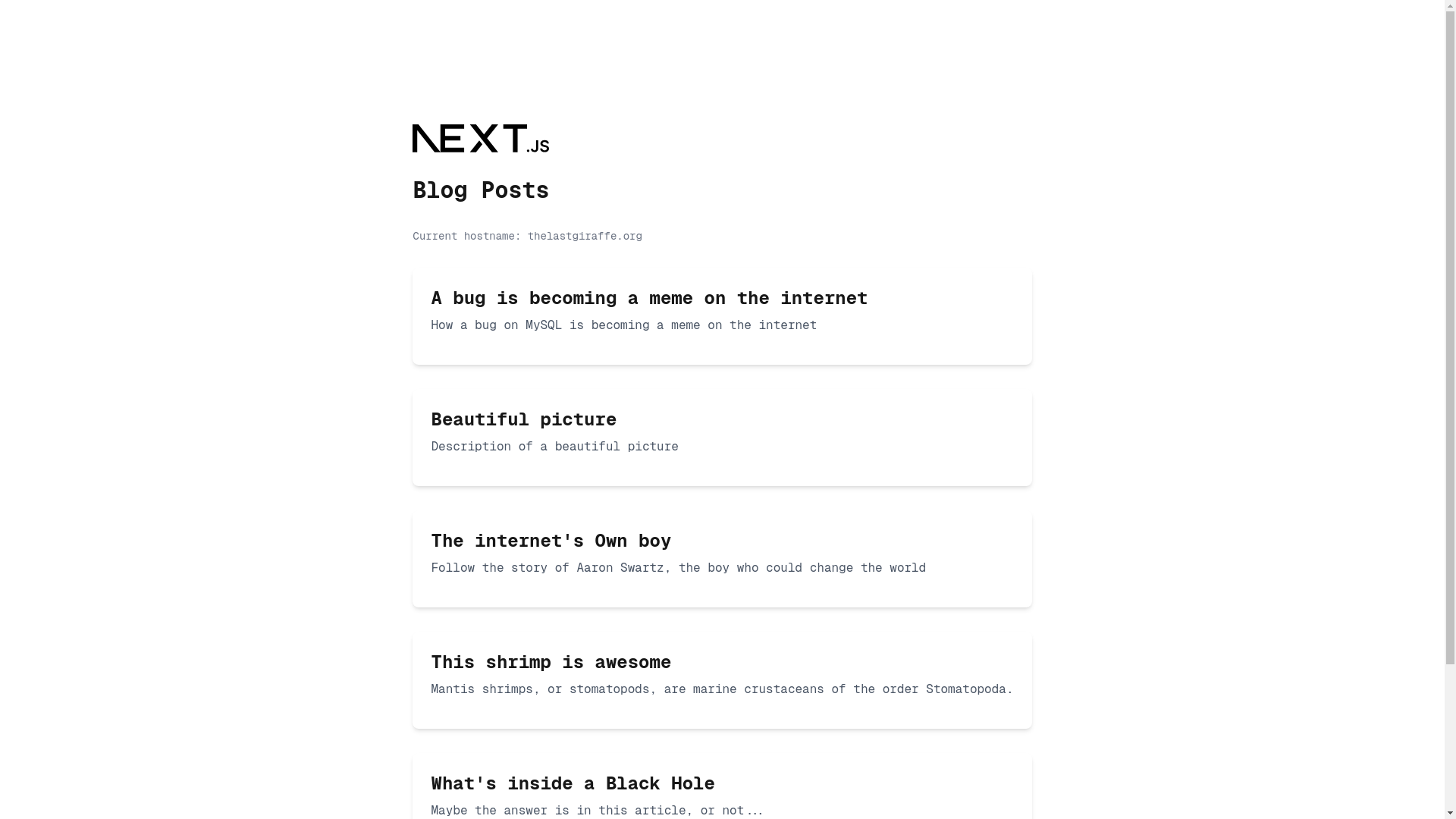 website screenshot of https://thelastgiraffe.org/