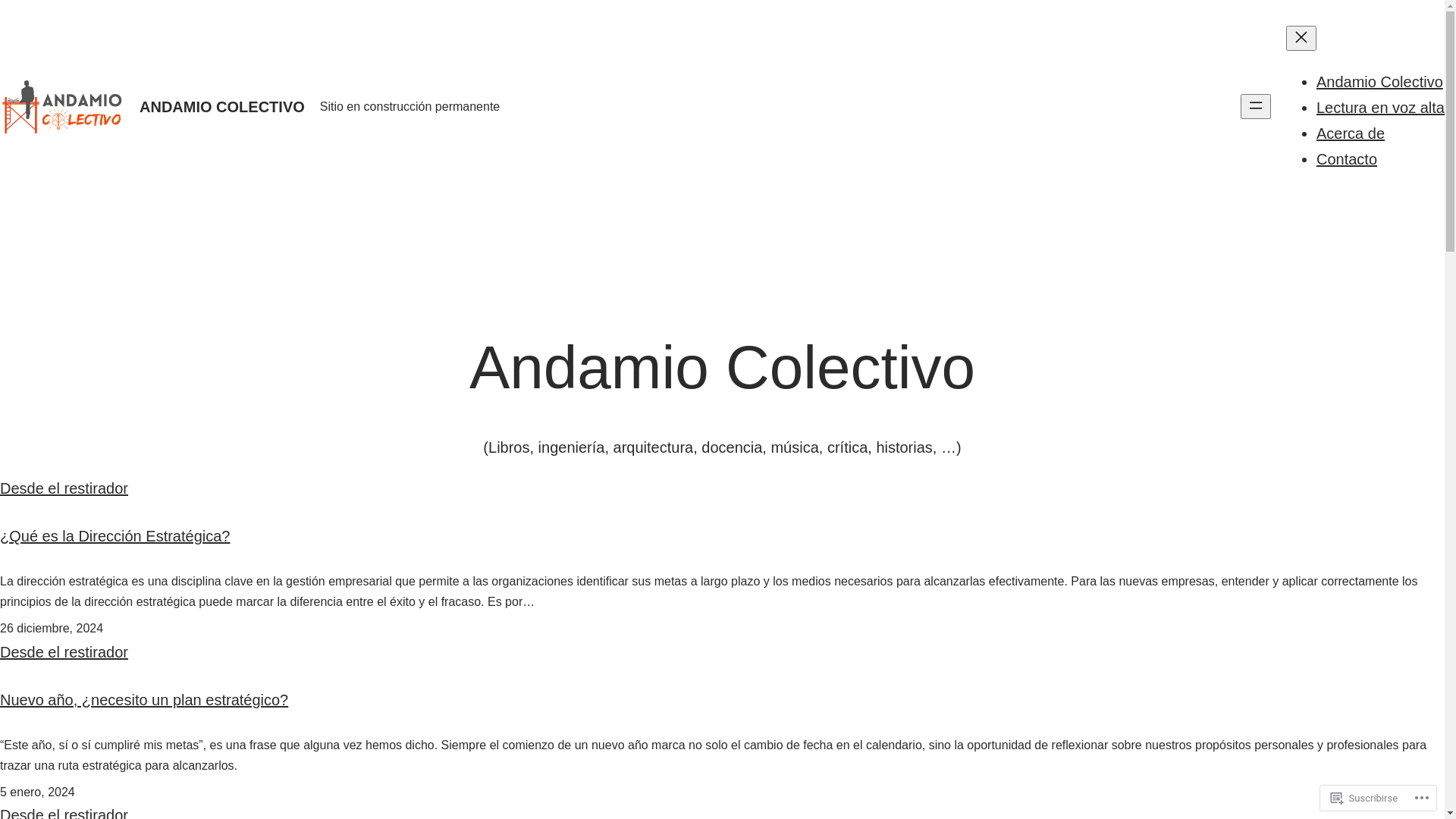 website screenshot of https://andamiocolectivo.mx/