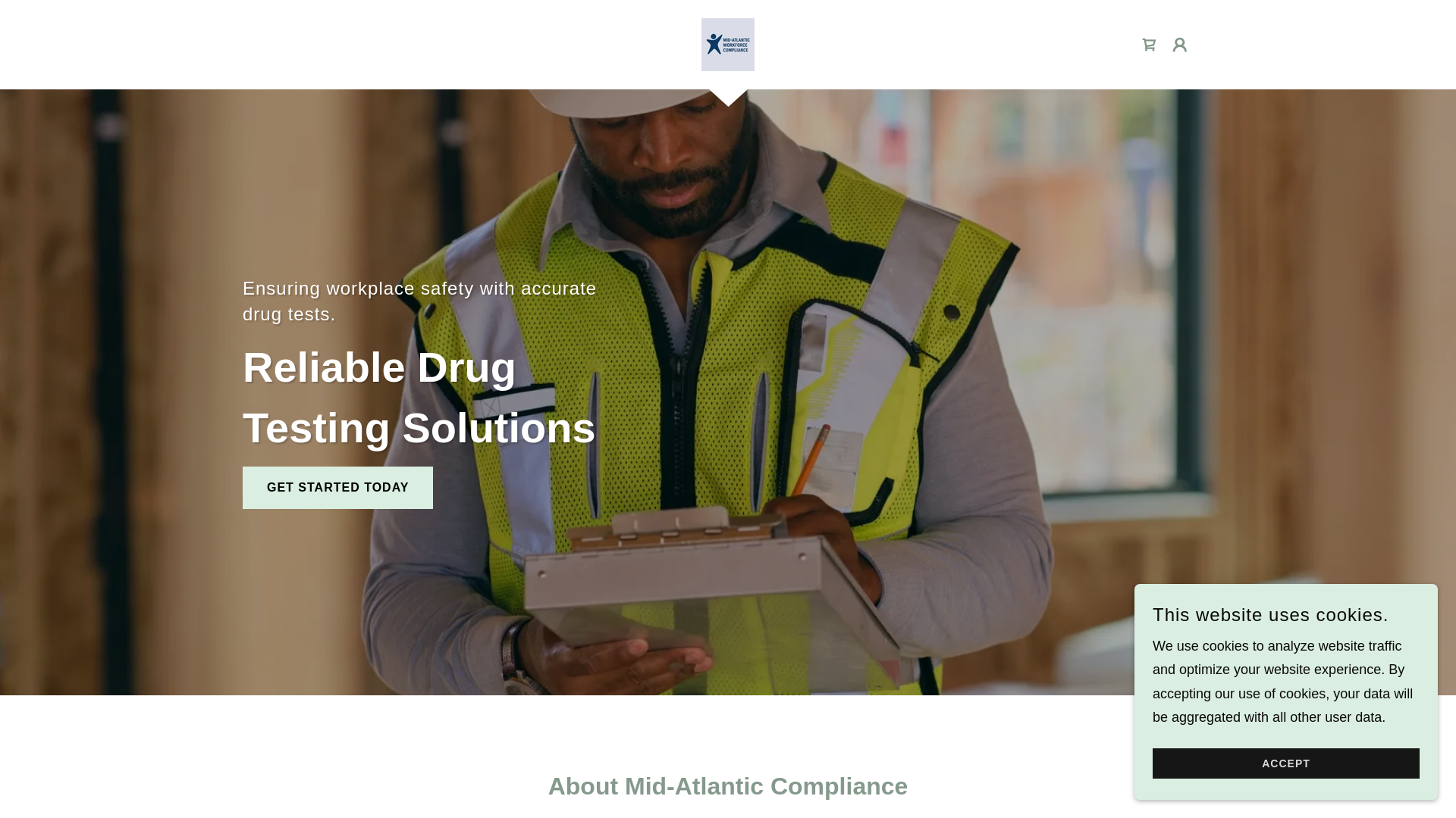 website screenshot of https://mawctesting.com/