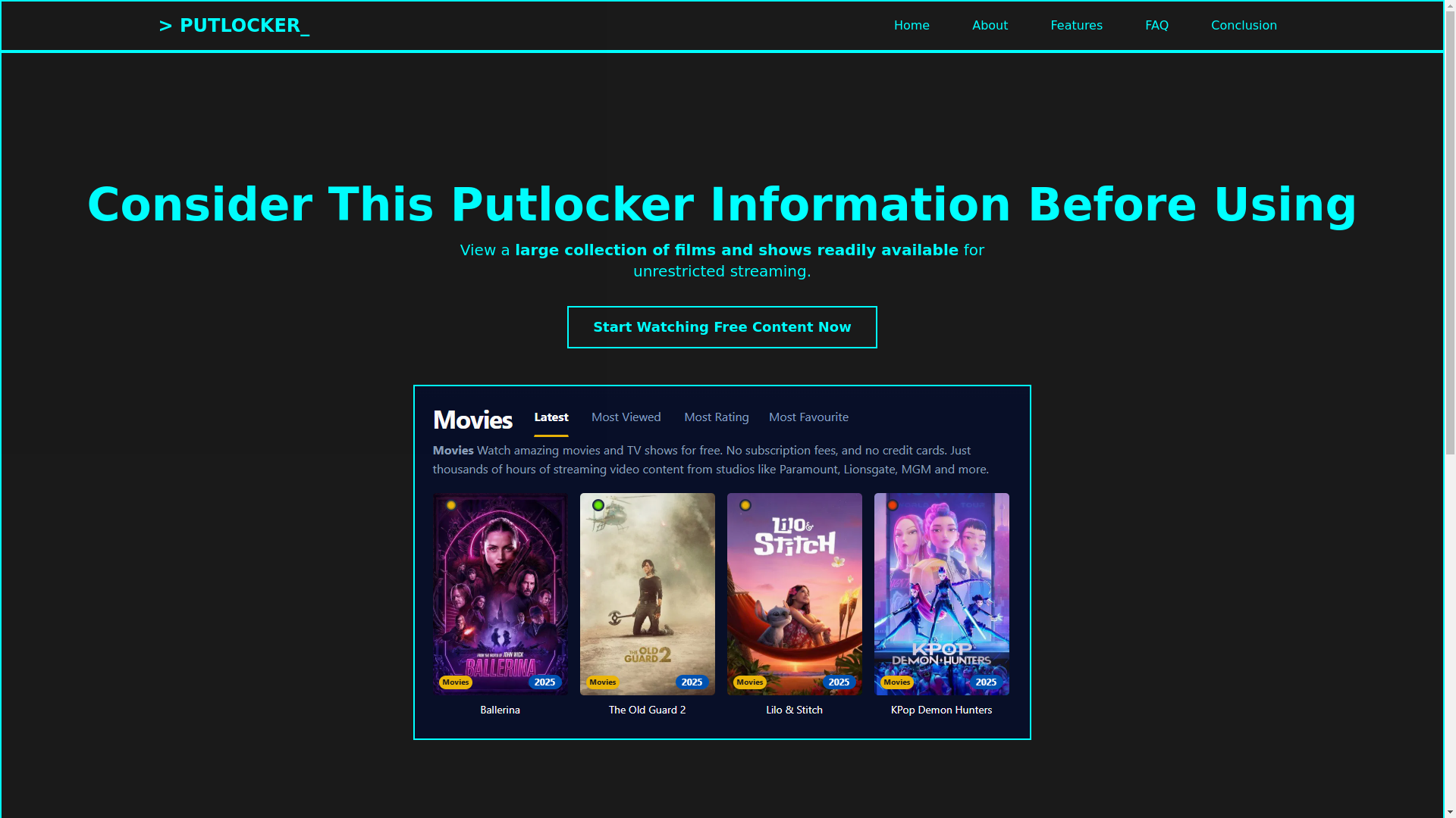 website screenshot of https://putlocker-f9j3.pages.dev/
