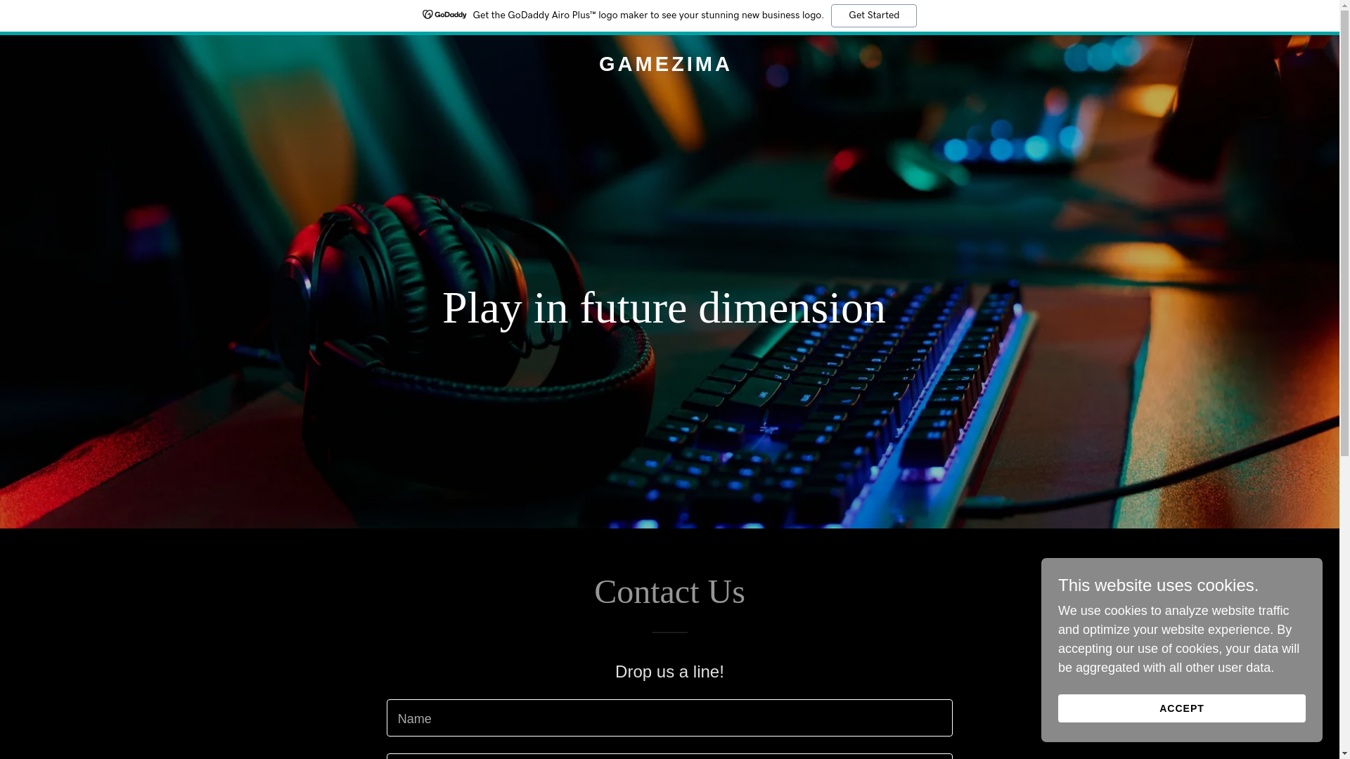 website screenshot of https://gamezima.com/