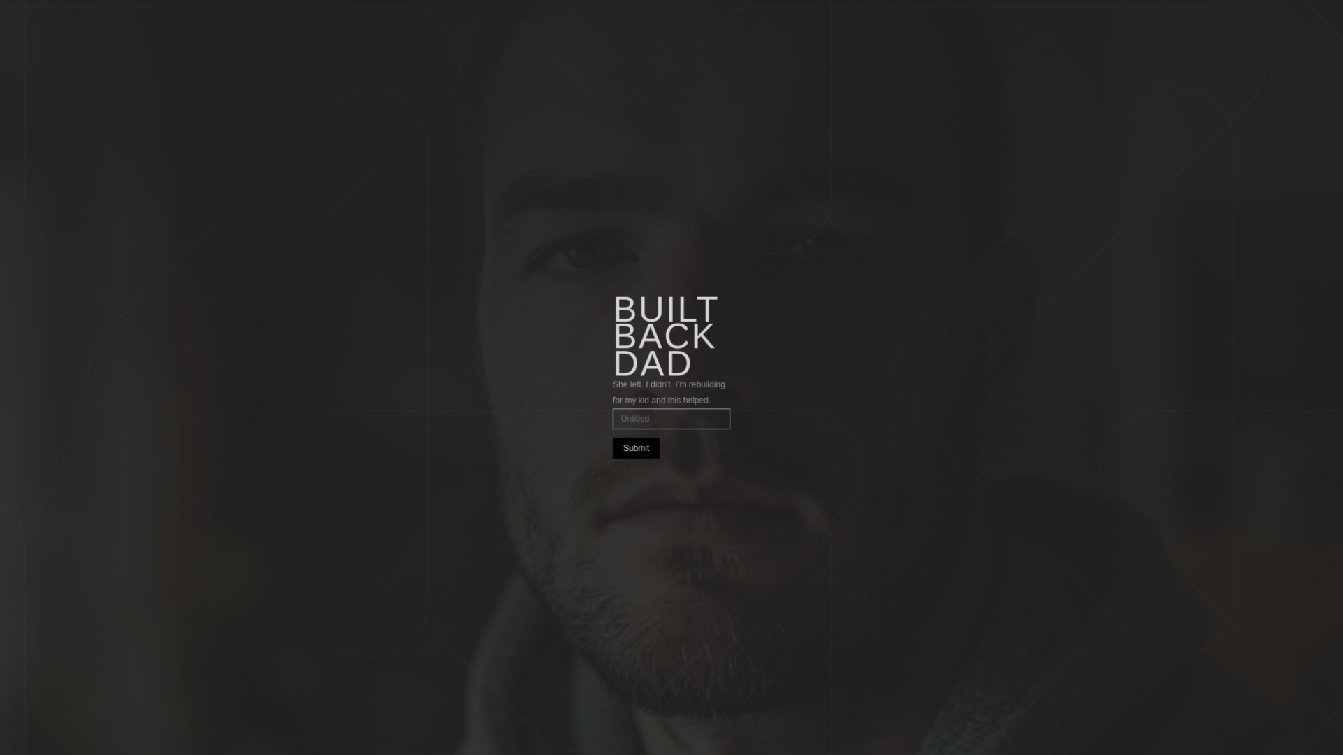 website screenshot of https://builtbackdad.com/