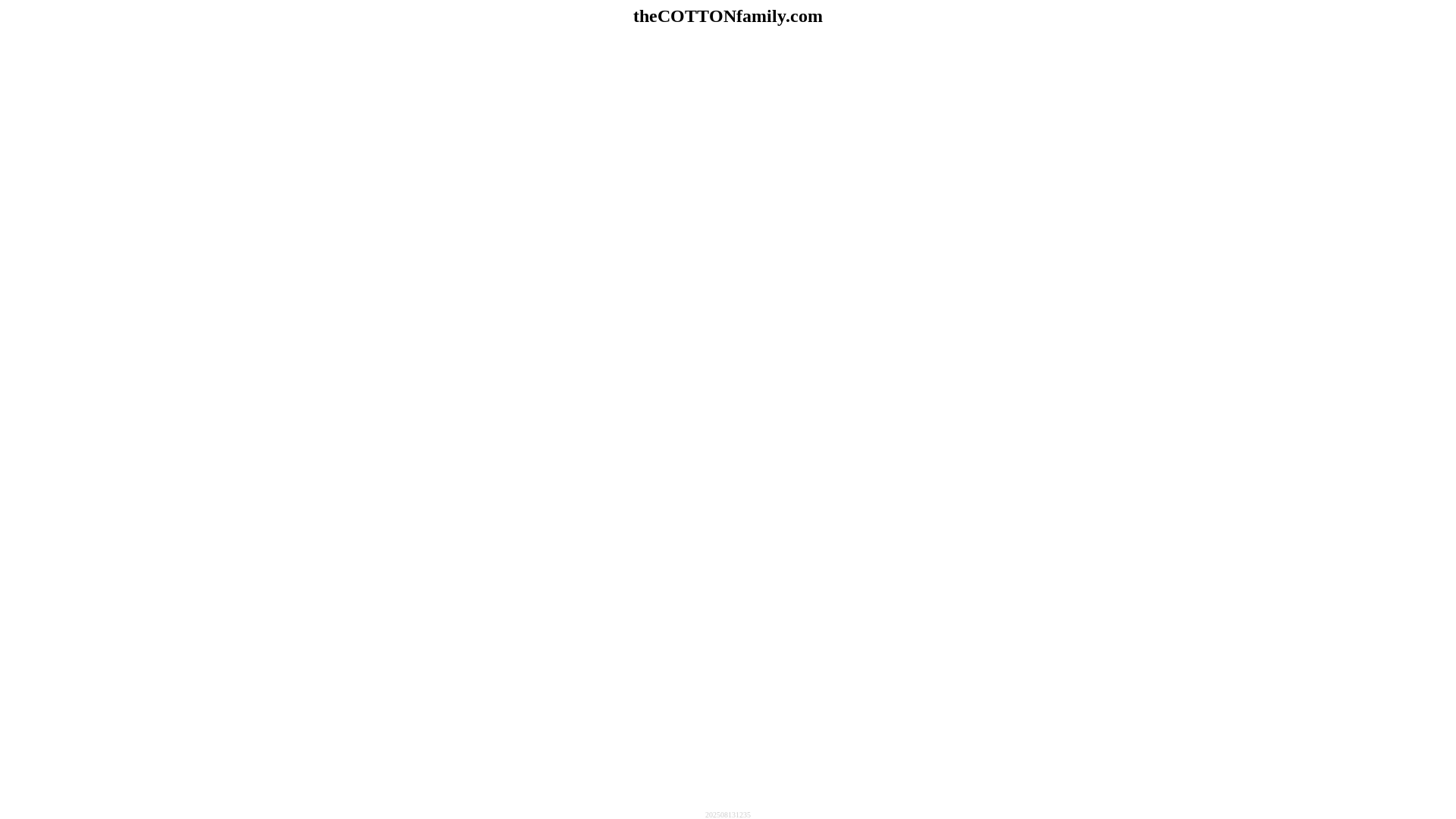 website screenshot of https://thecottonfamily.pages.dev/