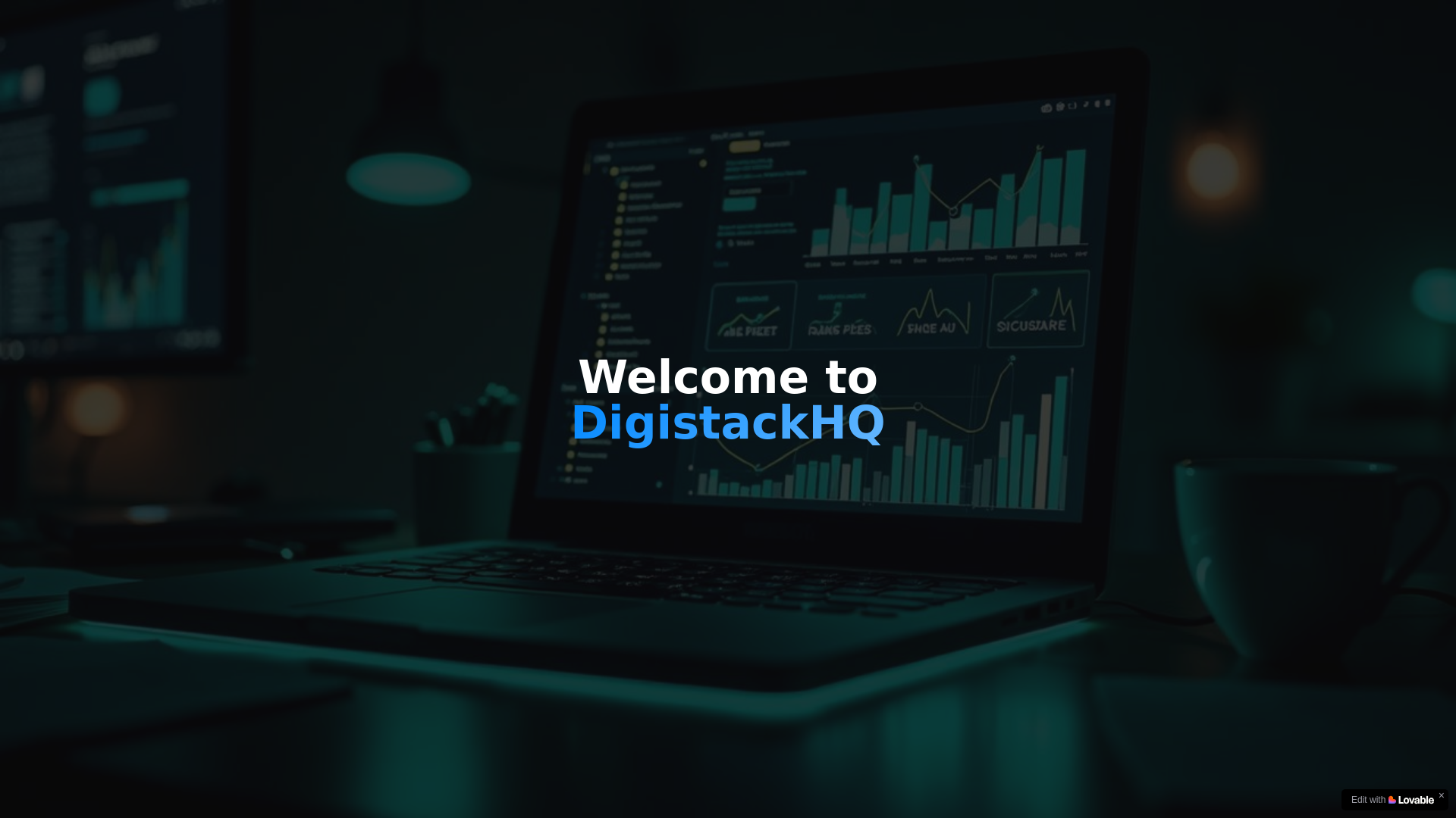 website screenshot of https://digistackhq.com/