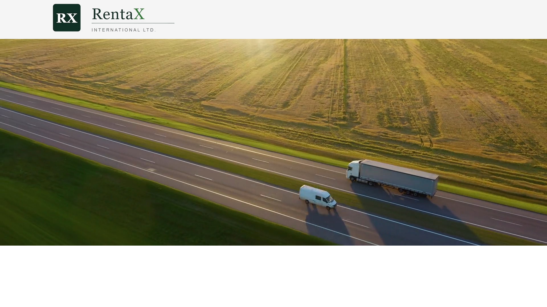 website screenshot of https://rentaxinternational.com