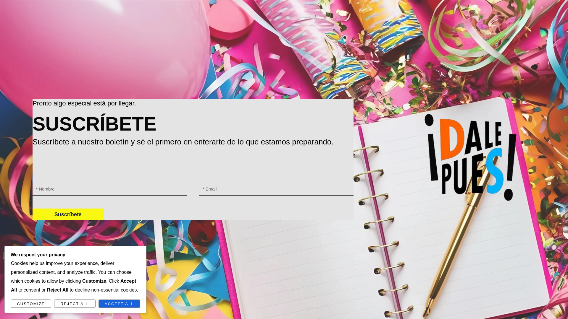 website screenshot of https://eventosdalepues.com