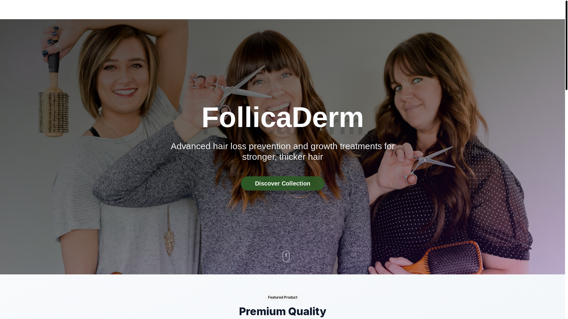 website screenshot of https://follicaderm.store/