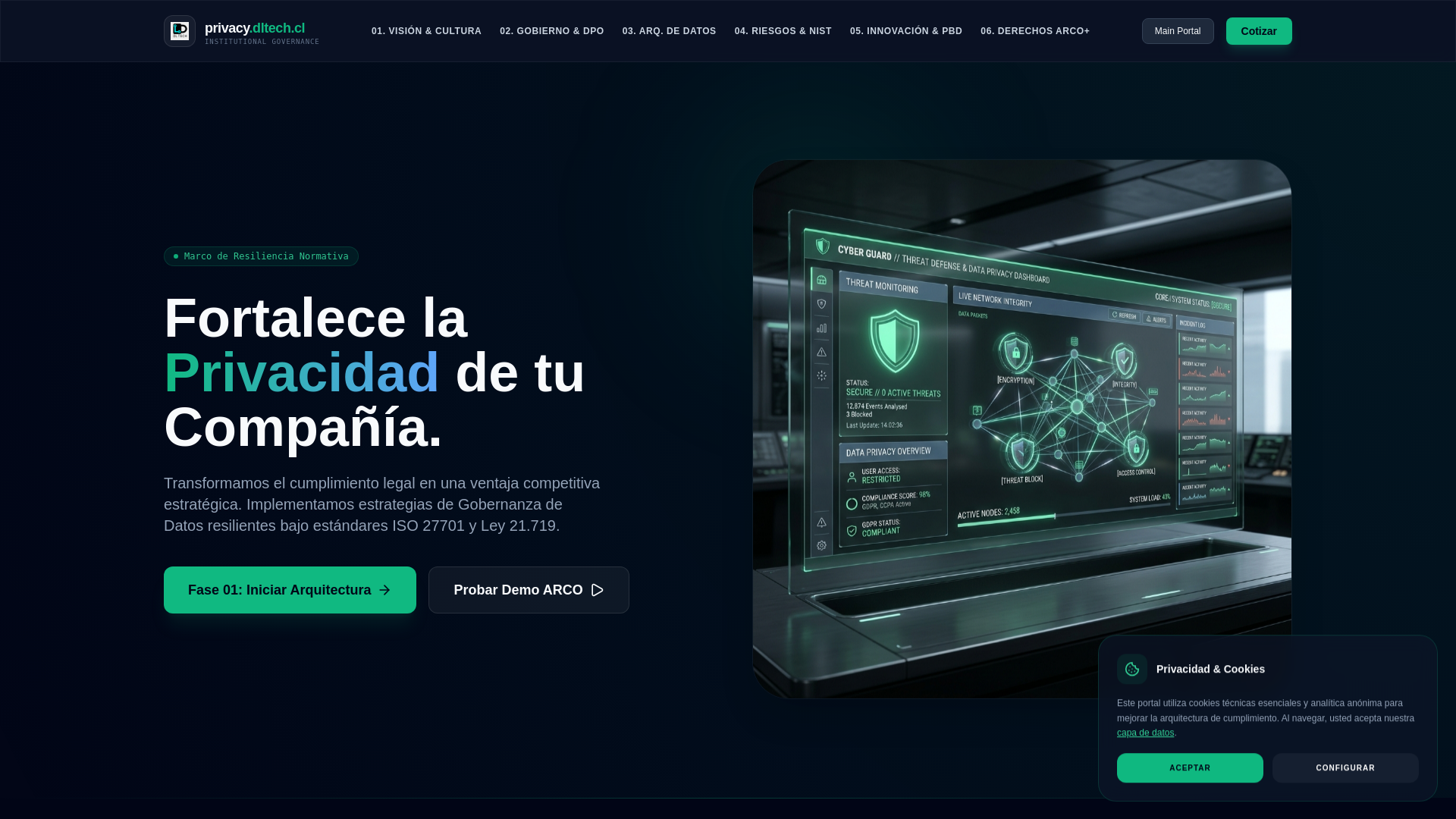 website screenshot of https://privacy-portal-aek.pages.dev/