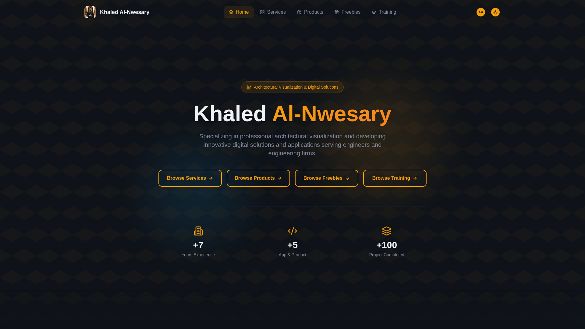 website screenshot of https://khaled-alnwesary.pages.dev/