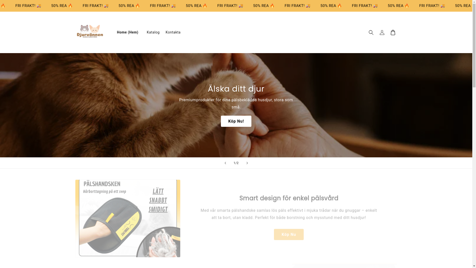 website screenshot of https://djurvannerna.com/