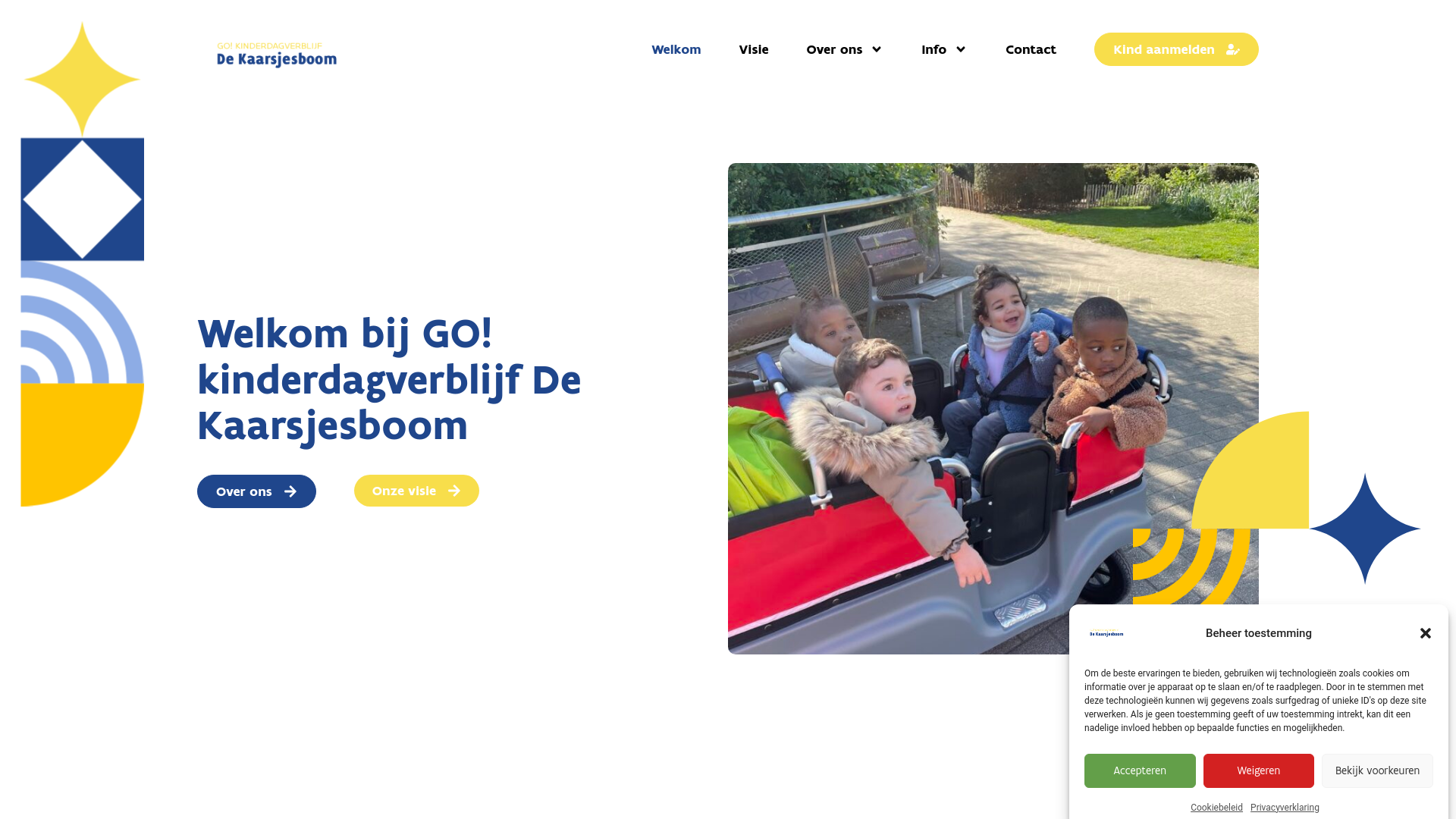 website screenshot of https://kdv-kaarsjesboom.be/