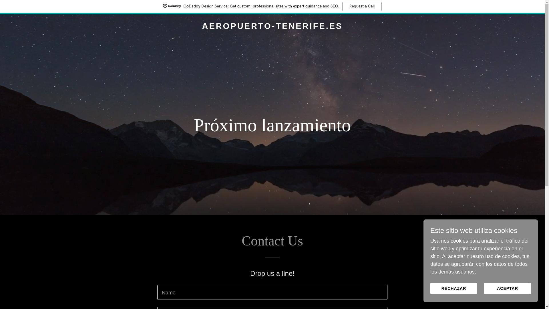 website screenshot of https://aeropuerto-tenerife.es/