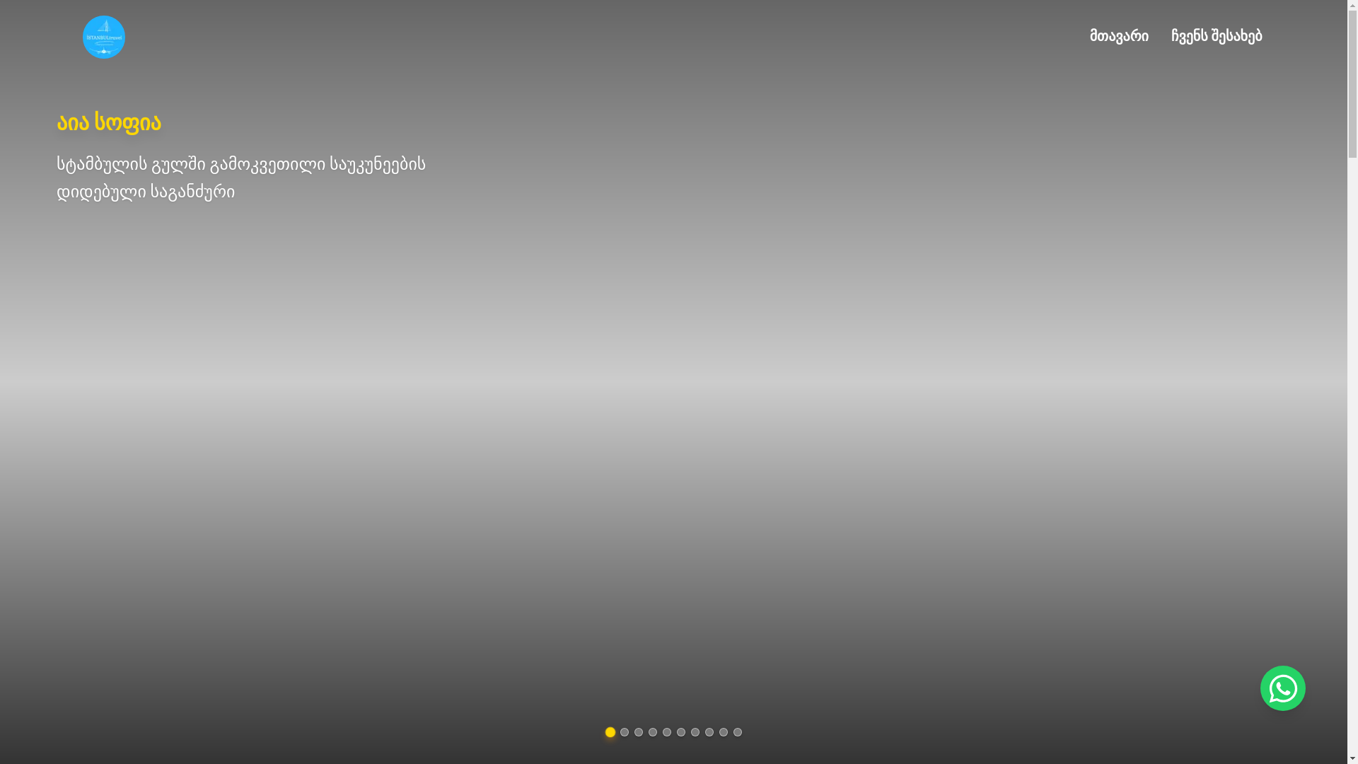 website screenshot of https://istanbultravel.ge/