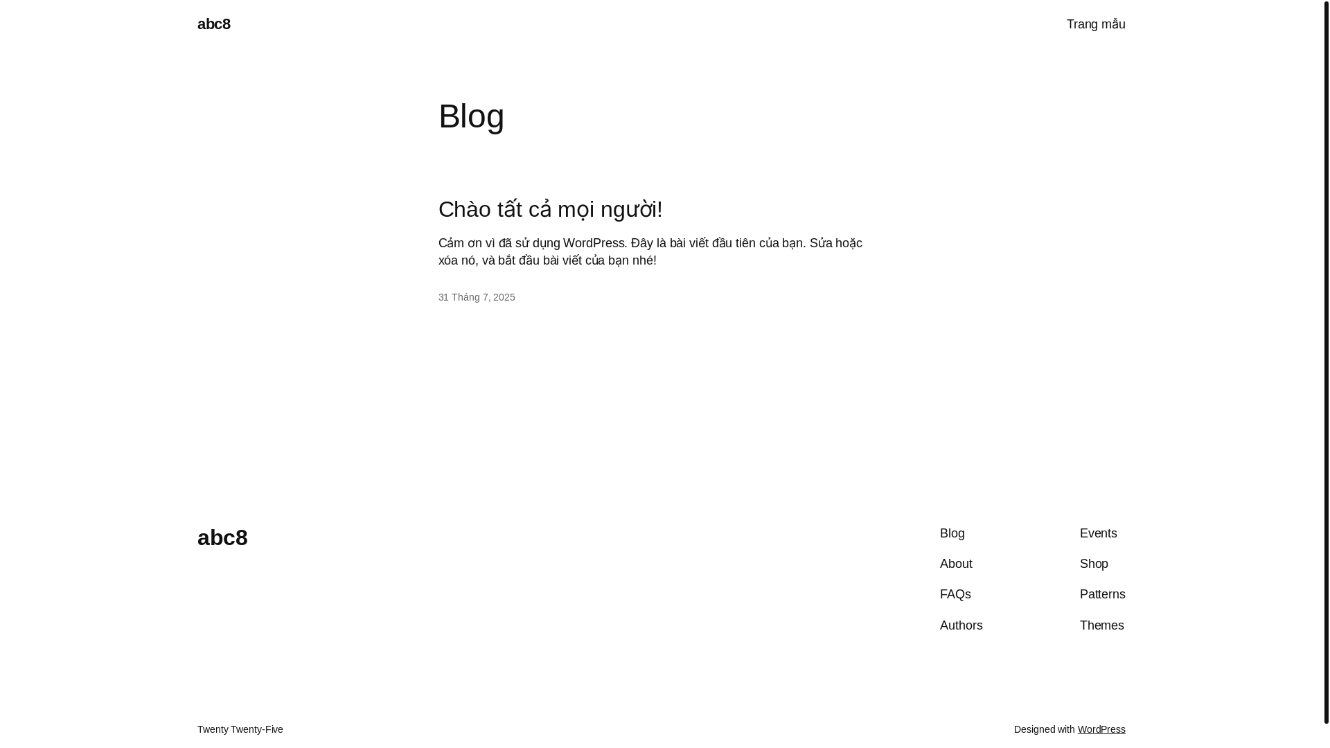 website screenshot of https://abc8k.net/