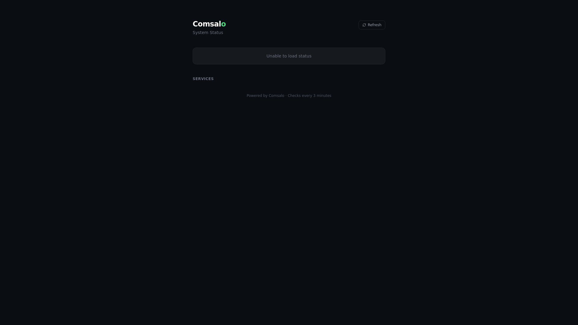 website screenshot of https://status-comsalo.pages.dev/