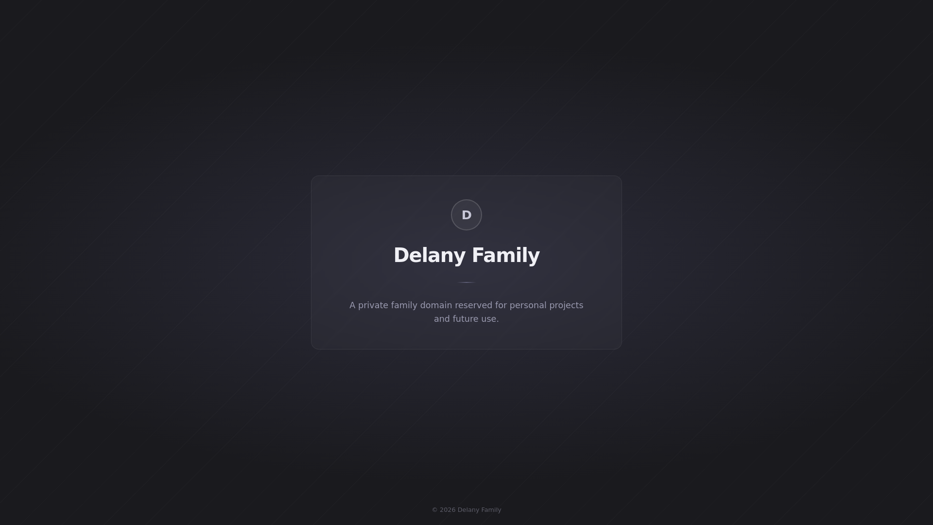 website screenshot of https://delanyfamily-com.pages.dev/