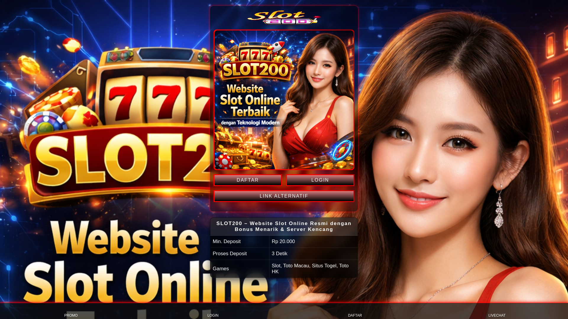 website screenshot of https://slot200-ptempat.pages.dev/