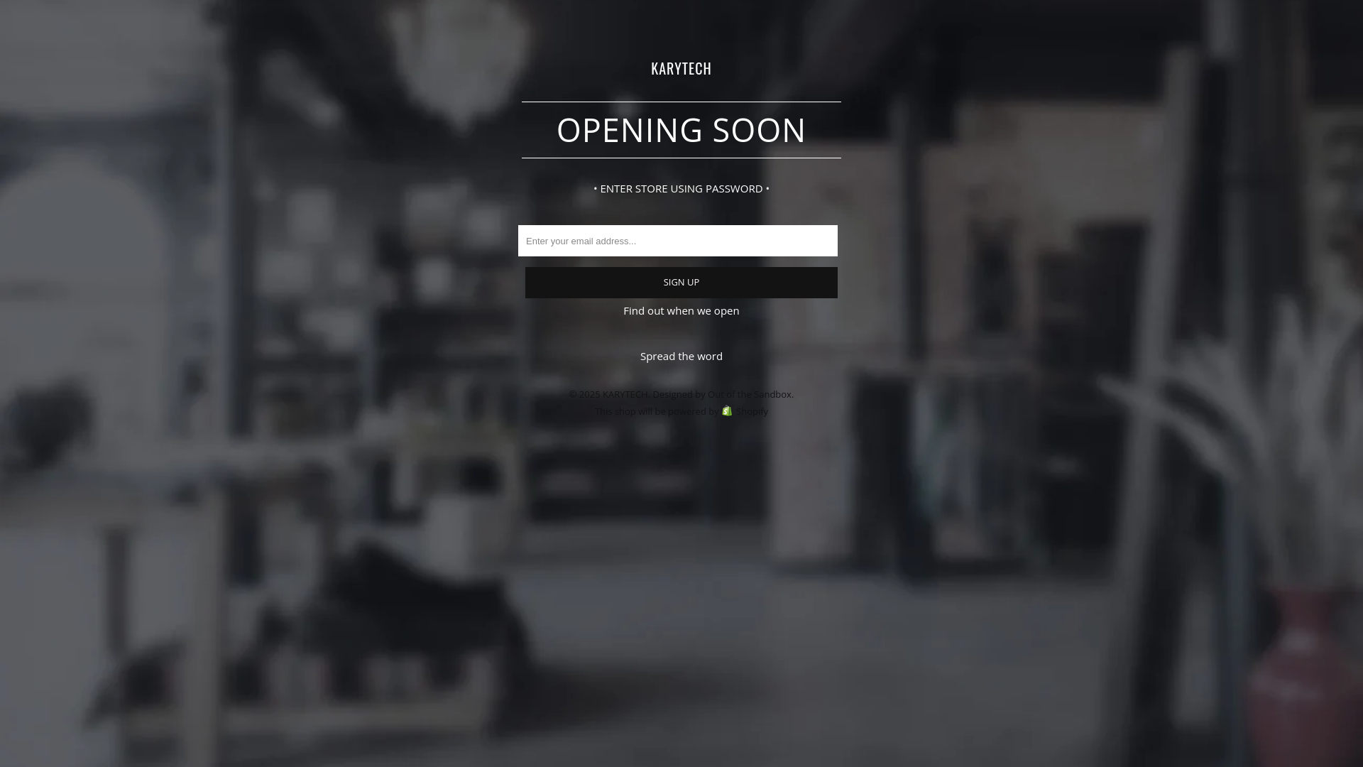 website screenshot of https://karytech.net/