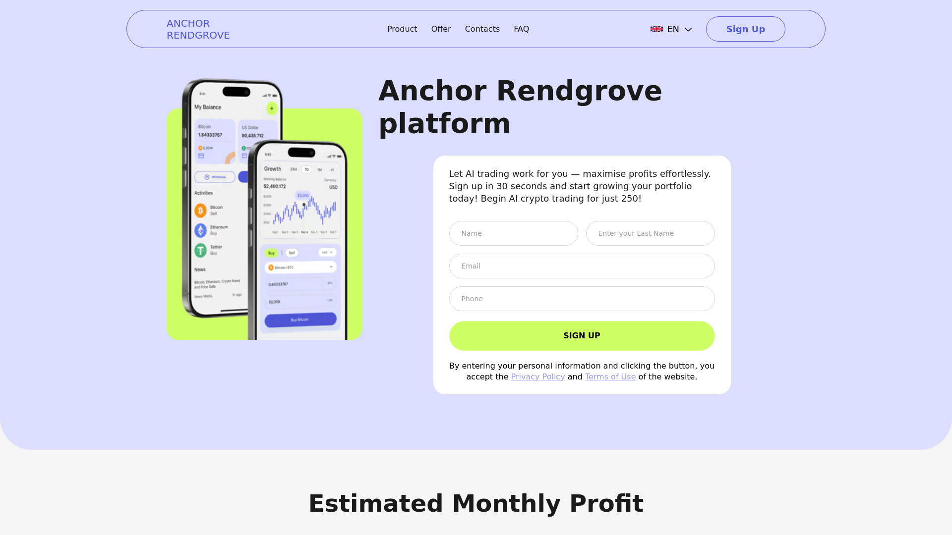 website screenshot of https://anchor-rendgrove.com/