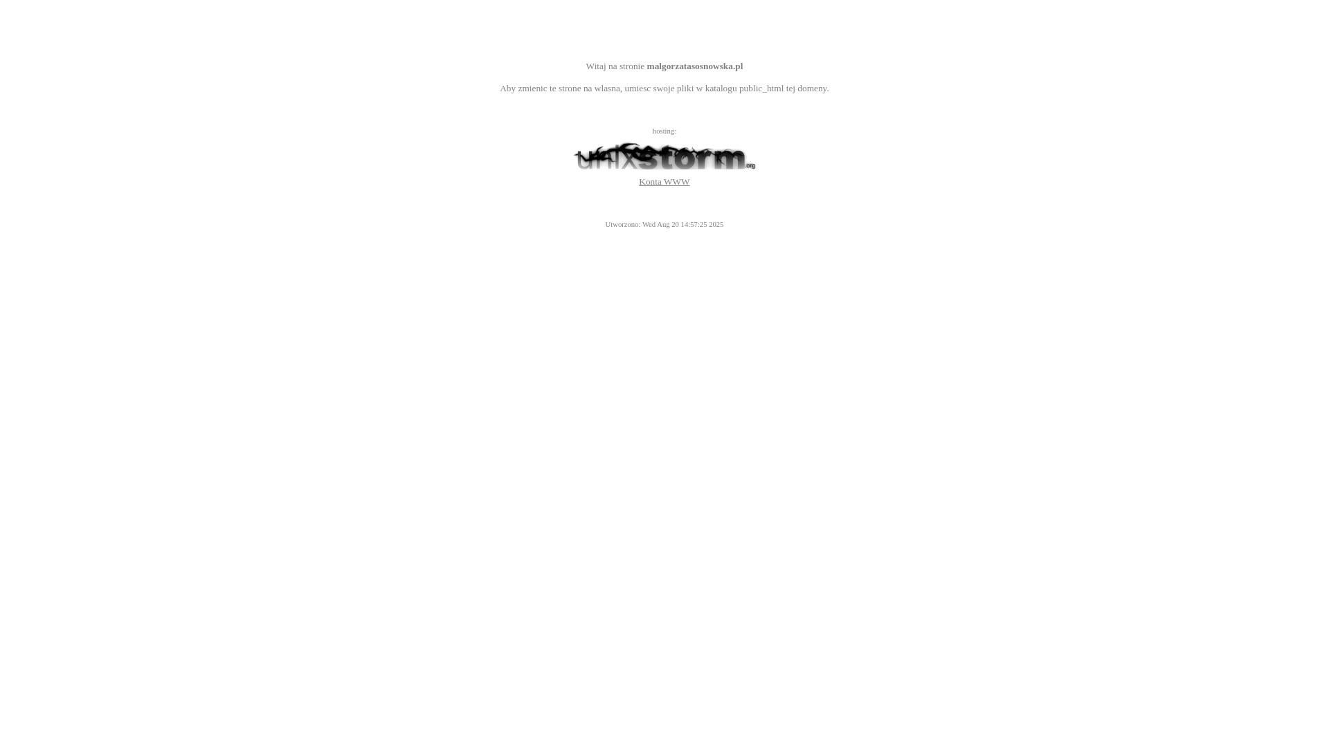 website screenshot of https://malgorzatasosnowska.pl/