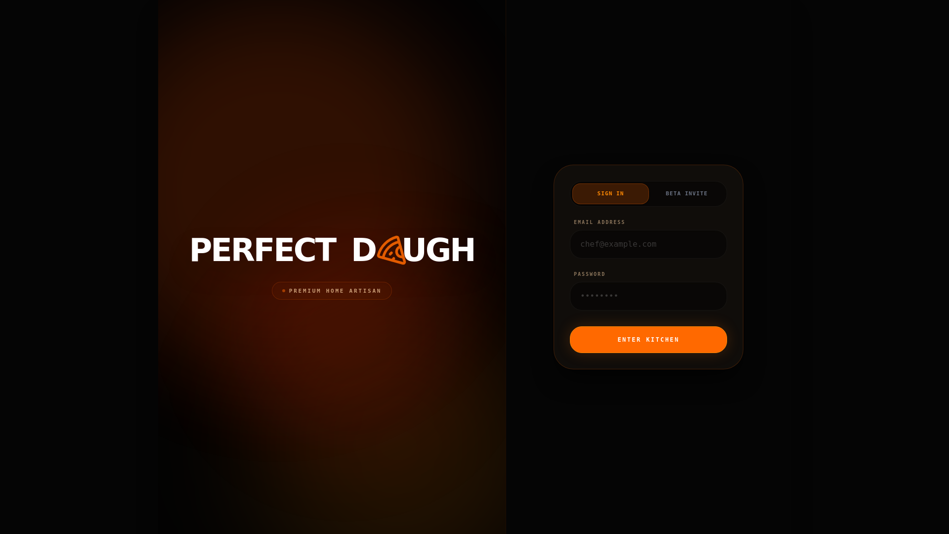 website screenshot of https://perfectdough.today