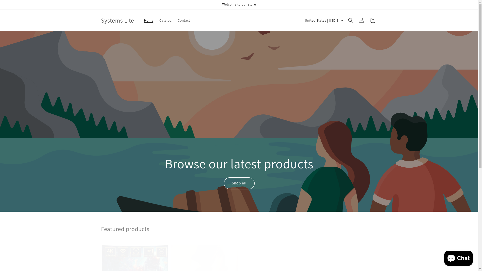 website screenshot of https://systemslite.com/