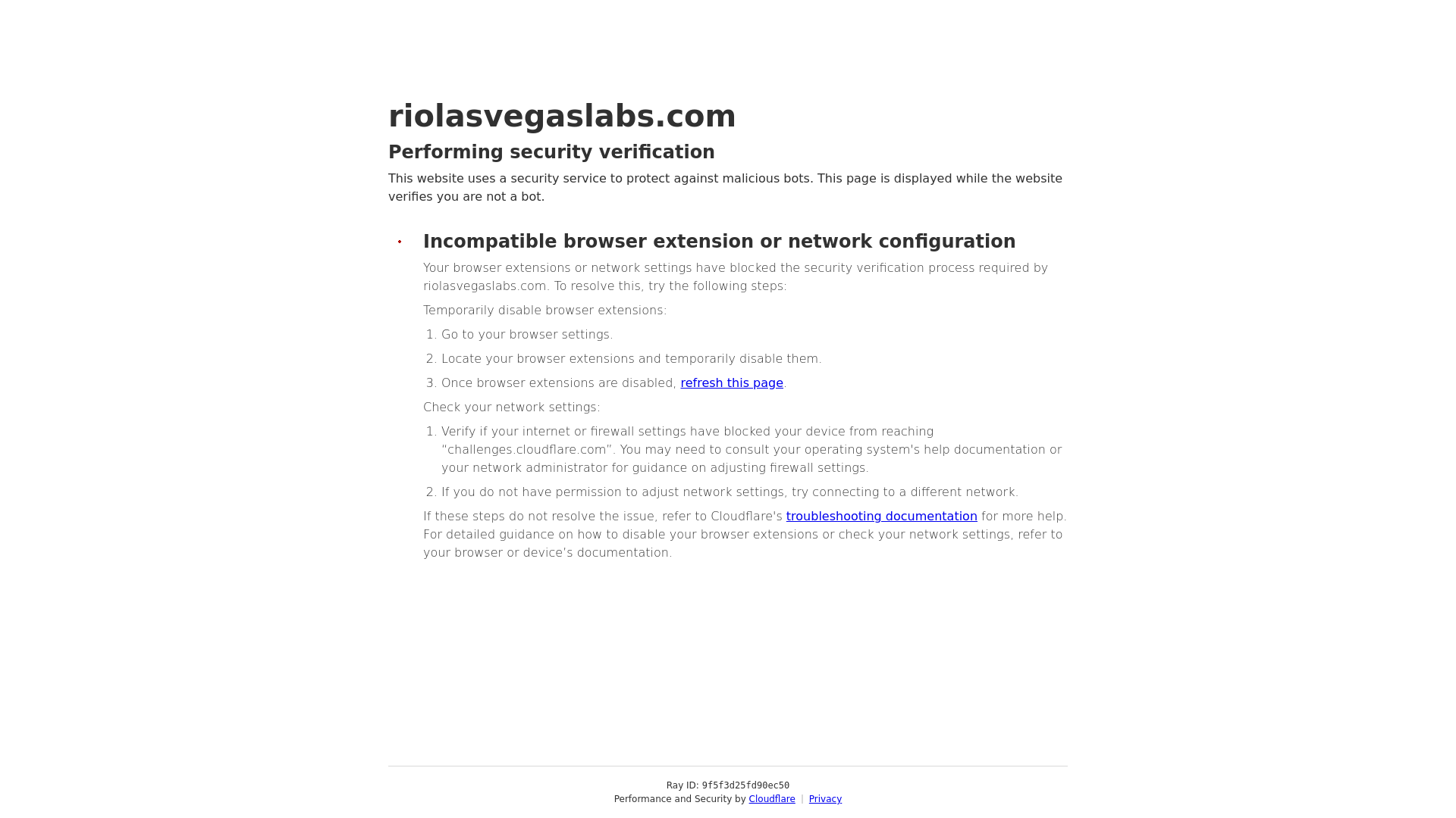 website screenshot of https://riolasvegaslabs.com/
