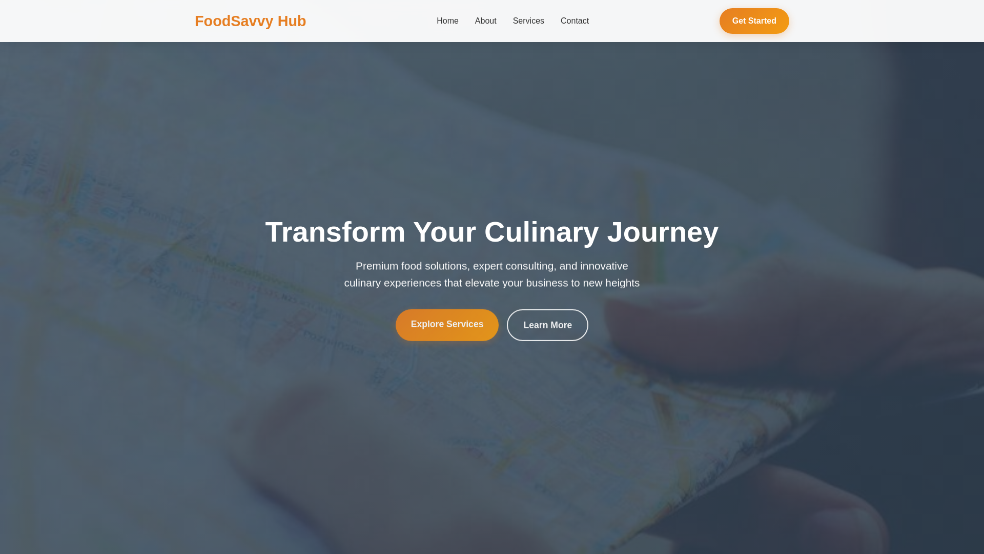 website screenshot of https://foodsavvyhub.click/